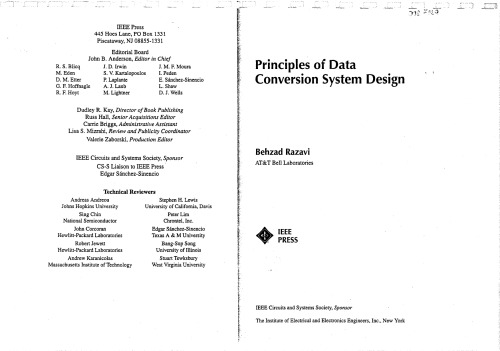 Principles of Data Conversion System Design