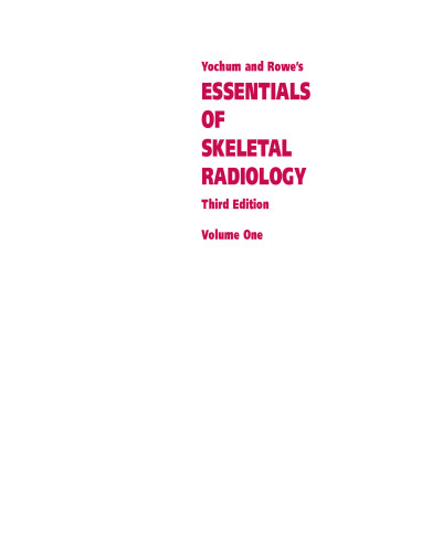 Essentials of Skeletal Radiology 2 Vol. Set