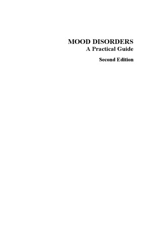 Mood Disorders: A Practical Guide