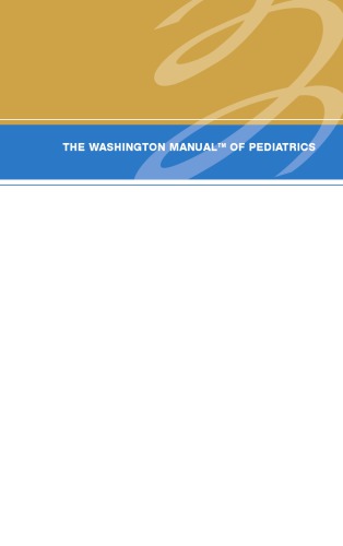 The Washington Manual of Pediatrics [TRUE PDF]