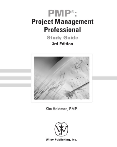 PMP: Project Management Professional Study Guide, 3rd Edition