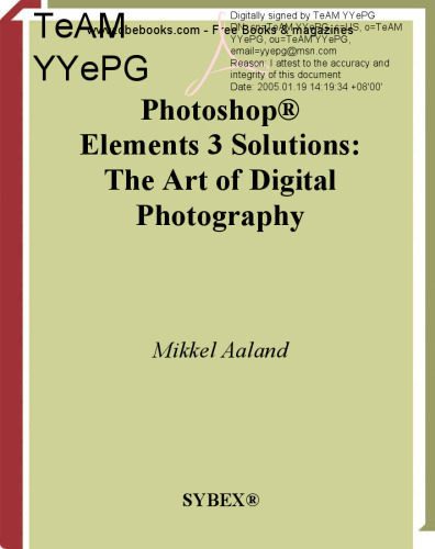 Photoshop Elements 3 Solutions