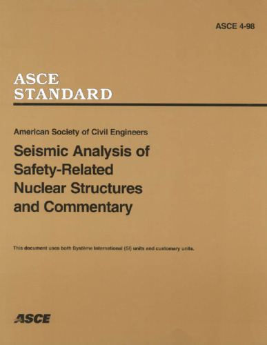 Seismic analysis of safety-related nuclear structures and commentary