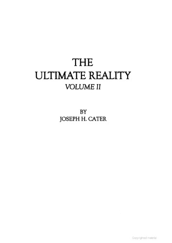 The Ultimate Reality