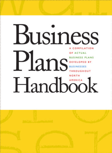 Business Plans Handbook Volume 8