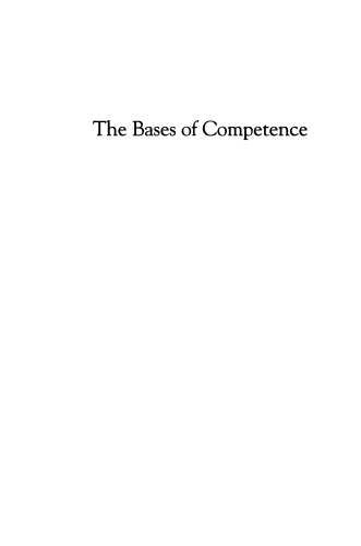 The Bases of Competence: Skills for Lifelong Learning and Employability