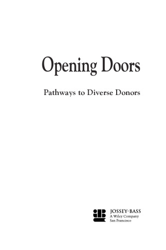 Opening Doors: Pathways to Diverse Donors