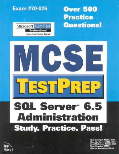 McSe Testprep SQL Server 6.5 Administration