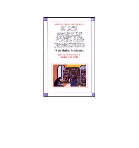 Black American poets and dramatists of the Harlem Renaissance