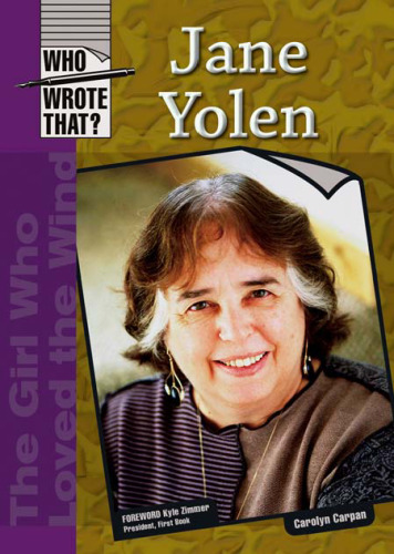 Jane Yolen (Who Wrote That?)