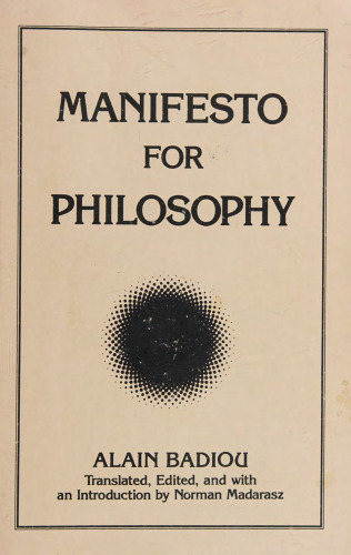 Manifesto for philosophy