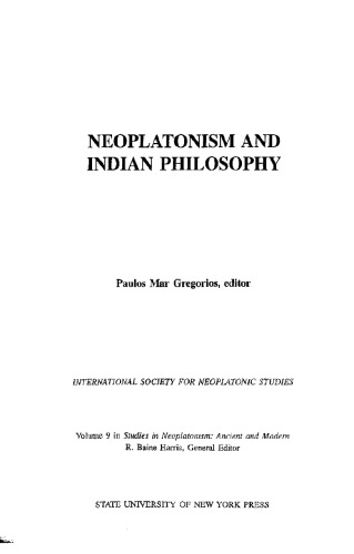 Neoplatonism and Indian Philosophy