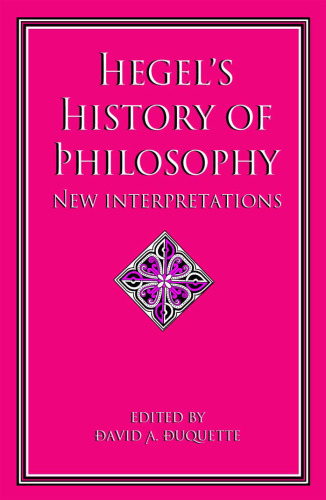 Hegel’s History of Philosophy: New Interpretations