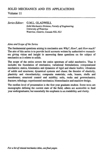 Elements of Structural Optimization