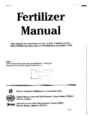 Fertilizer Manual