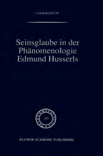 Seinsglaube in der Phänomenologie Edmund Husserls
