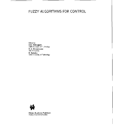 Fuzzy Algorithms for Control