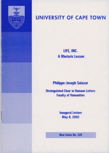 LIFE, INC. A Rhetoric Lesson.