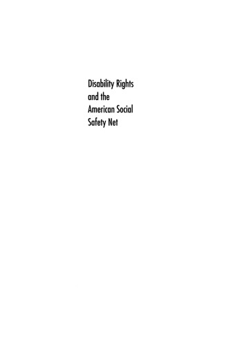 Disability Rights and the American Social Safety Net