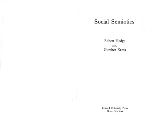 Social Semiotics