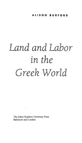 Land and Labor in the Greek World
