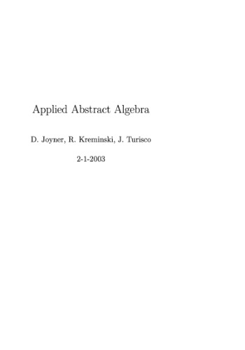 Applied abstract algebra