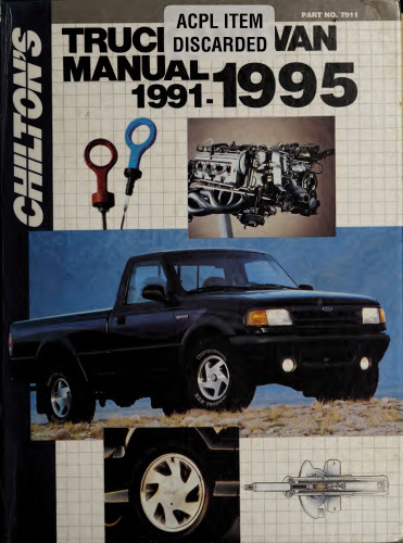 Chilton's Truck and Van Manual 1991-1995