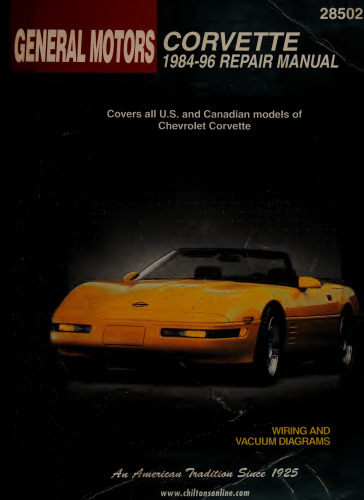 Chilton's General Motors Corvette 1984-96 Repair Manual