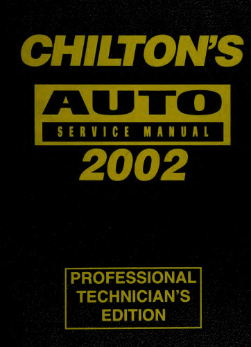 Chilton's Auto Service Manual 2002 Edition