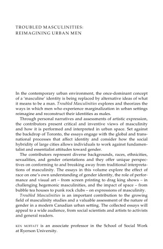 Troubled Masculinities: Reimagining Urban Men