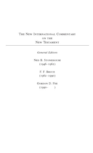 The Gospel of John (New International Commentary on the New Testament) incomplete