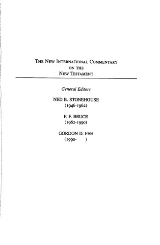 The Epistle to the Romans (New International Commentary on the New Testament)