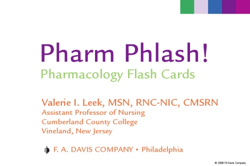 Pharm Phlash!: Pharmacology Flash Cards