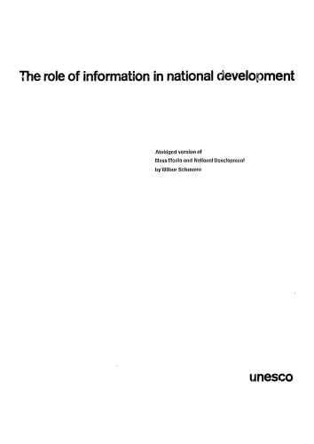 Mass Media and National Development the Role of Info