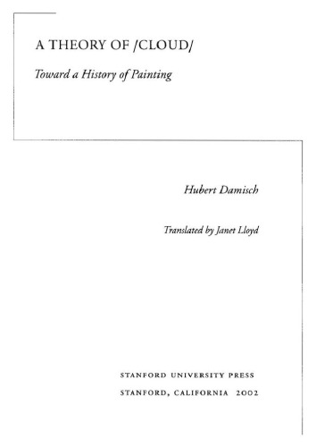 A Theory Of/Cloud/: Toward a History of Painting
