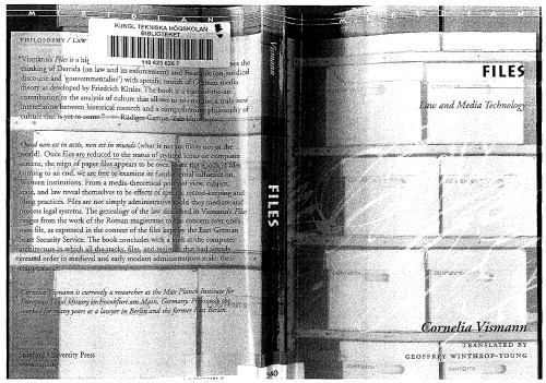 Files: Law and Media Technology