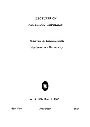 Lectures on Algebraic Topology