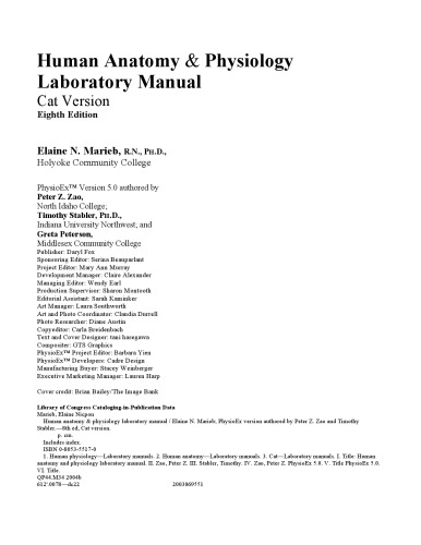 Human Anatomy & Physiology Laboratory Manual