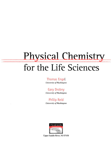 Physical Chemistry for the Life Sciences