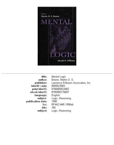 Mental logic