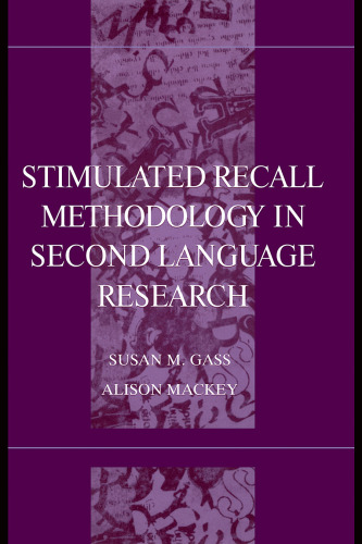 Stimulated recall methodology in second language research