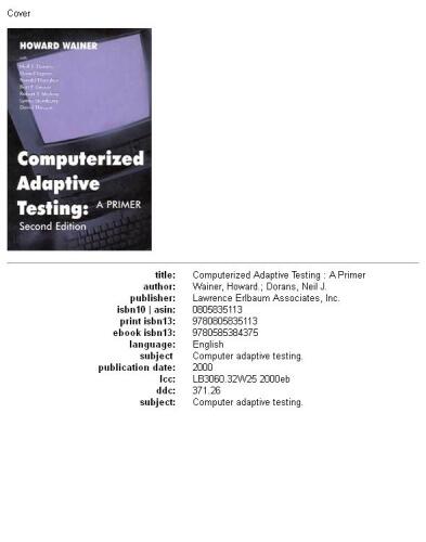 Computerized adaptive testing: a primer