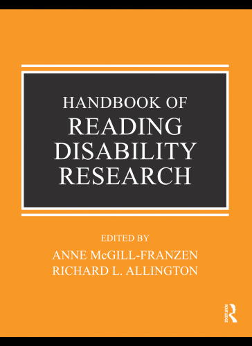 Handbook of Reading Disability Research
