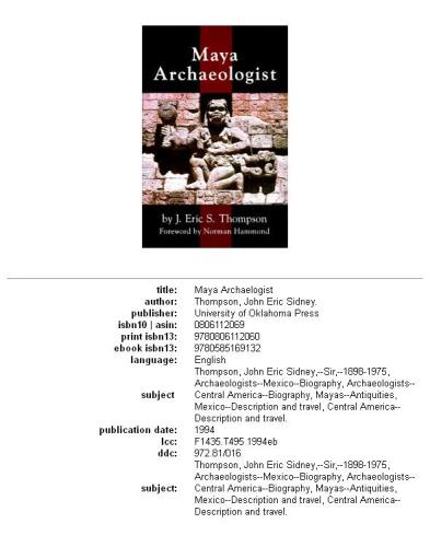 Maya archaelogist