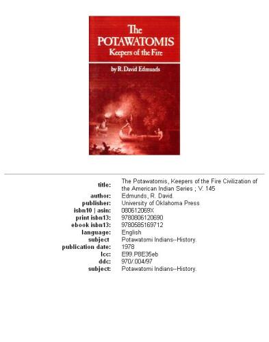 The Potawatomis: Keepers of the Fire