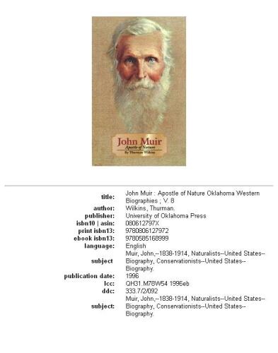 John Muir: Apostle of Nature