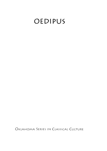 Oedipus: The Meaning of a Masculine Life