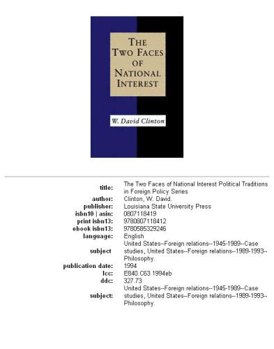 The two faces of national interest