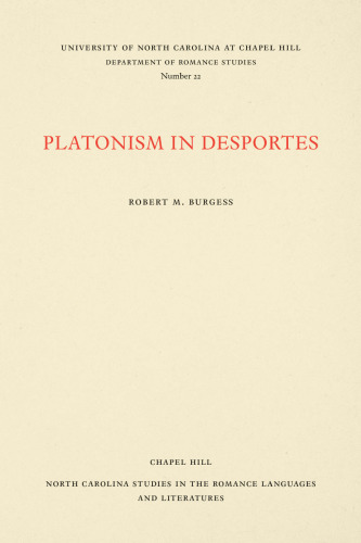 Platonism in Desportes