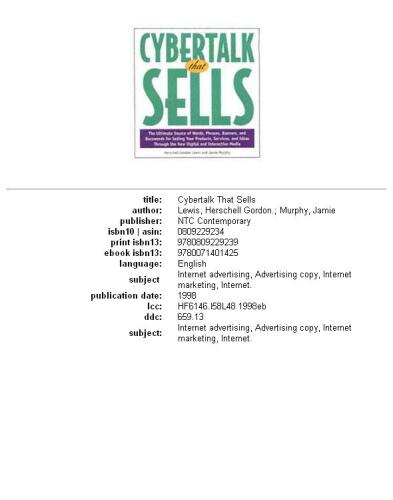 Cybertalk that sells